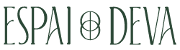 Logo Espai Deva con nombre, en verde oscuro, 180 x 50