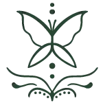 Logo Espai Deva mariposa verde oscuro